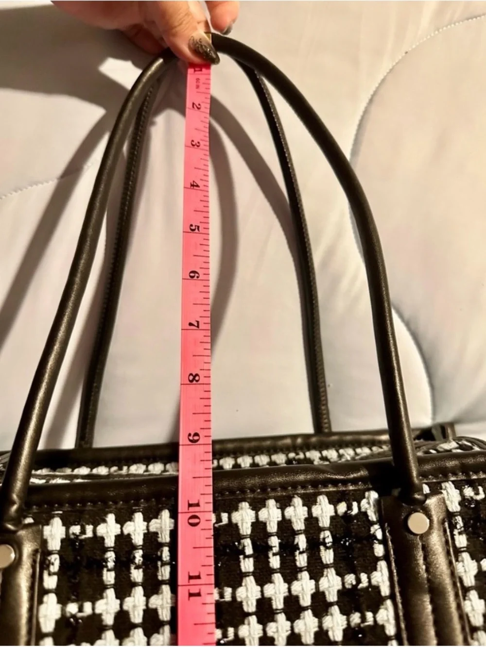 kate spade Black and White Tweed Tote